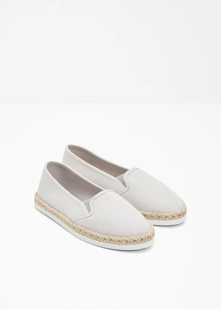 bonprix Sommerliche Espadrille mit leichter Laufsohle - grau Letzte 3 Tage