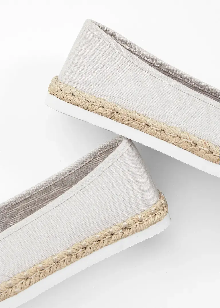 bonprix Sommerliche Espadrille mit leichter Laufsohle - grau Letzte 3 Tage