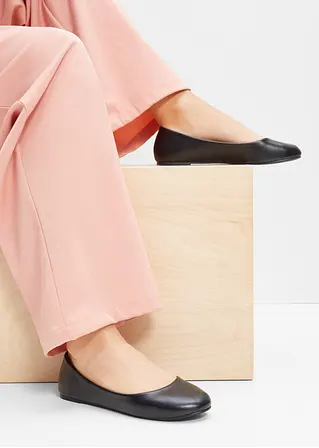 bonprix Zeitloser Ballerina in schönem Design - schwarz - Damen Bis zu 55% Rabatt