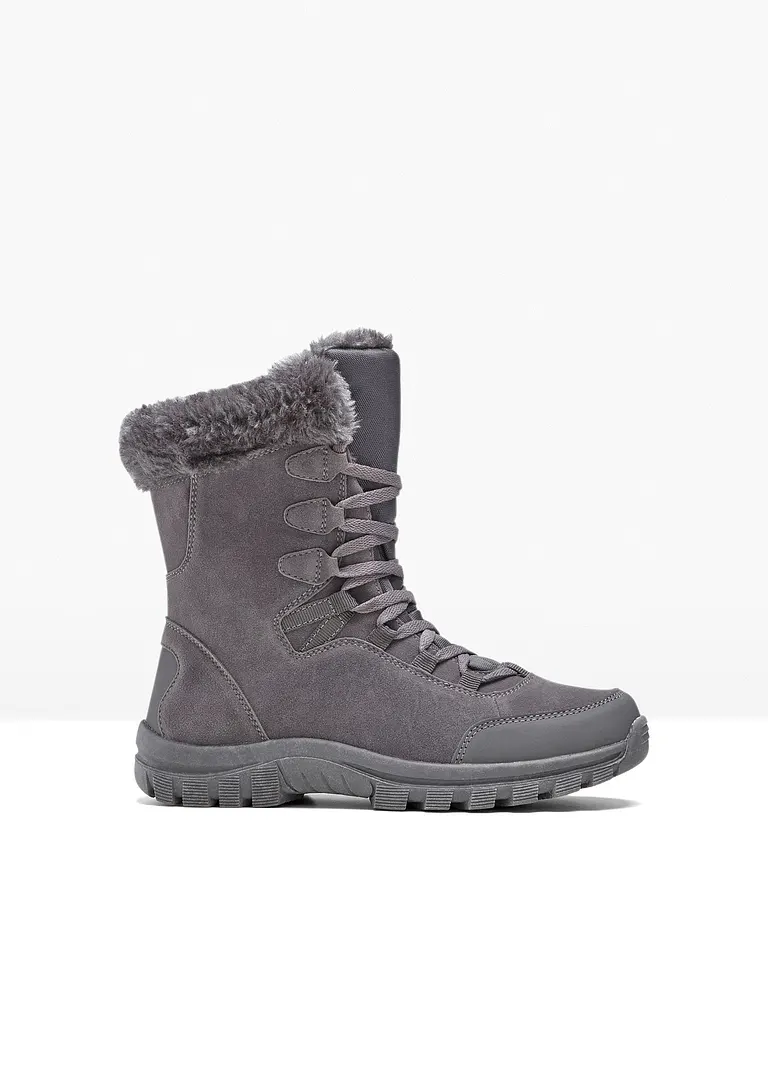 bonprix Warmer Winter Schnür Boot mit Tex-Membran - grau Riesige Rabatte