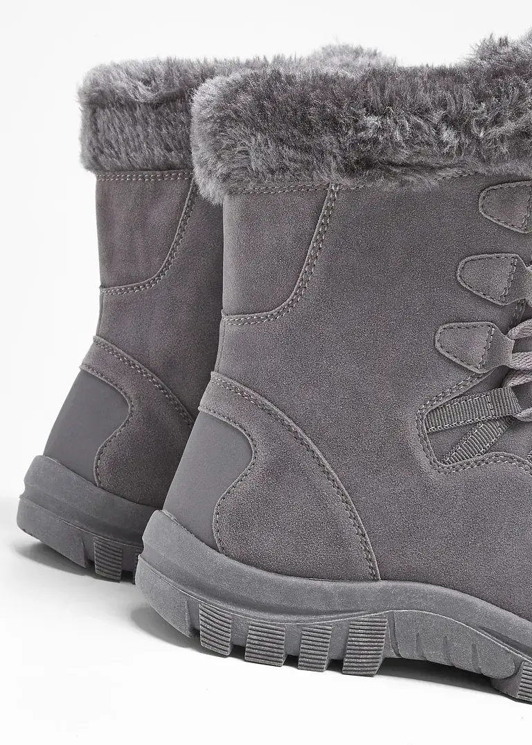 bonprix Warmer Winter Schnür Boot mit Tex-Membran - grau Riesige Rabatte