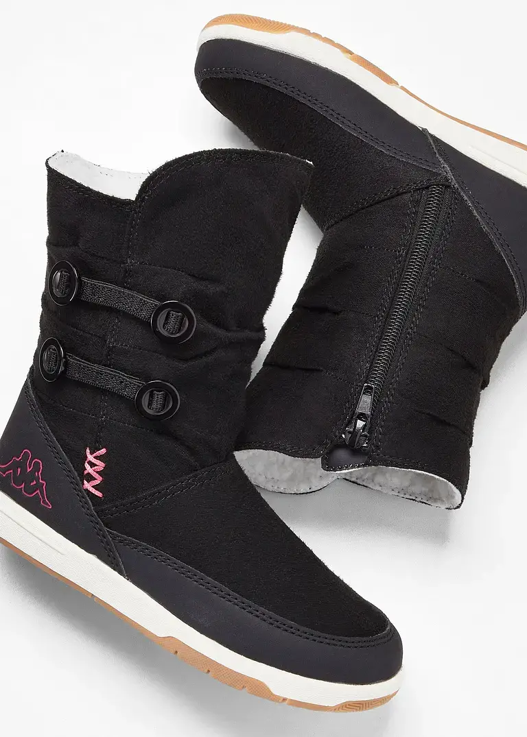 bonprix Niedlicher Winter Boot von Kappa mit schönen Details - schwarz Kostenloser Versand international