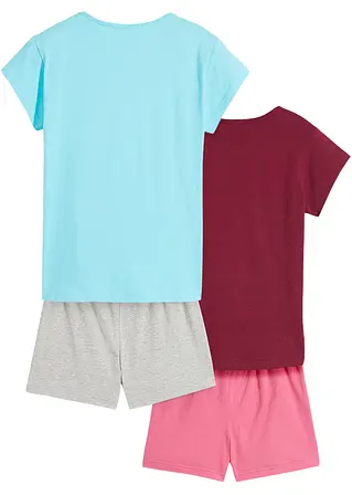 bonprix Tolles Mädchen Shorty Set (4er Pack) mit schönem Druck Black Friday Preise