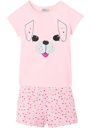 bonprix Süßer Schlafanzug mit Hunde-Print - hellrosa/fuchsia Meist gekauft