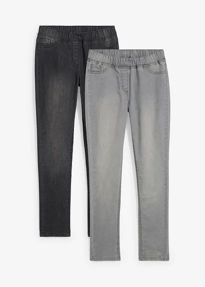 bonprix Bequeme Mädchen Jeggings im 2er Pack - Kinder Kostenloser Versand
