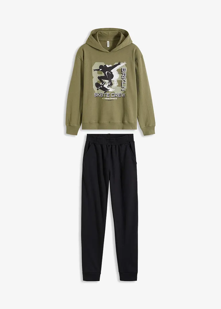 bonprix Lässiger Jogginganzug mit Kapuze und Basketball Design Online Shopping