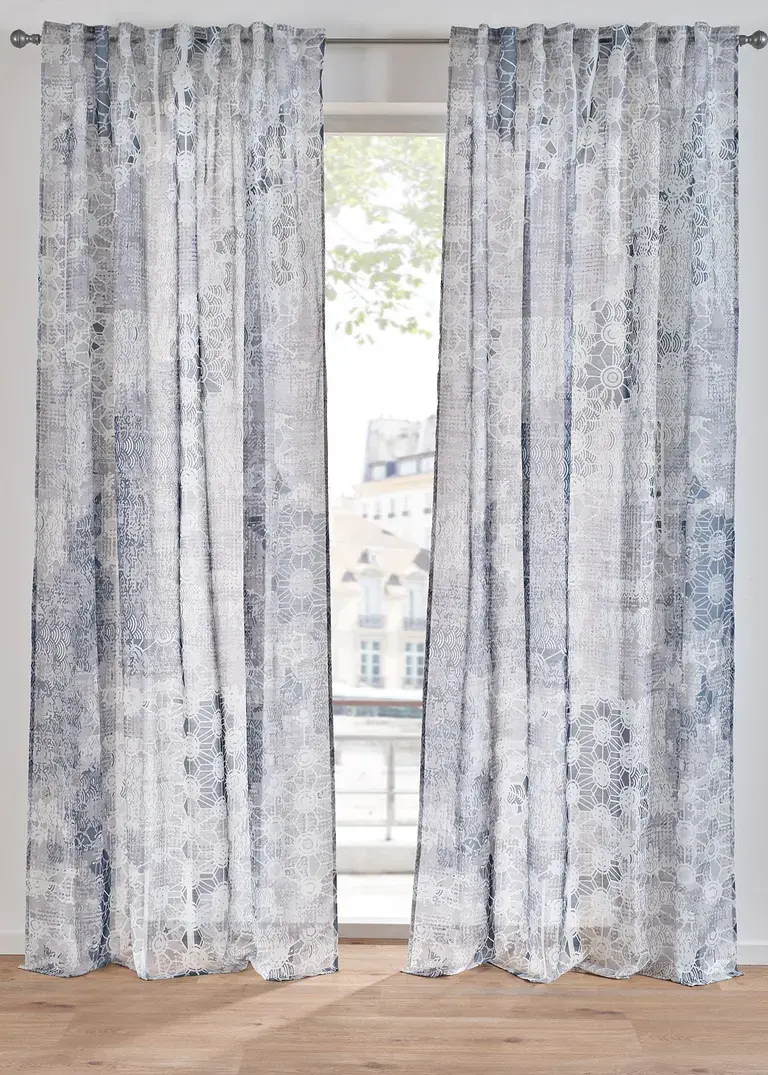 bonprix Modischer Fensterschmuck - grau Multifunktionsband Online