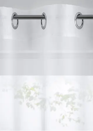 bonprix Transparenter Store in vielen Größen - weiß Ösen Auslauf