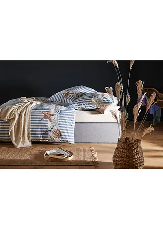 bonprix Maritimer Hingucker: Bettwäsche mit Streifen und Muscheln Riesige Ersparnisse