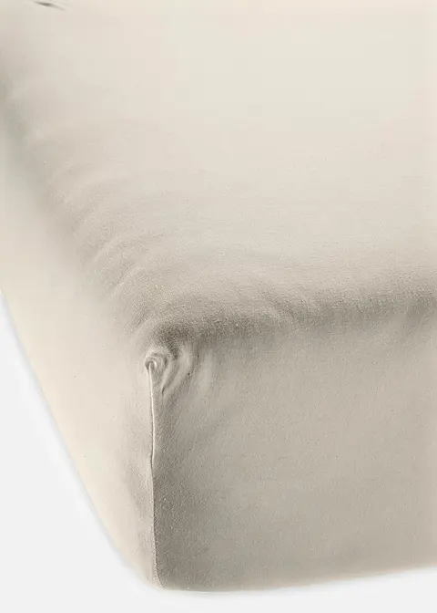 bonprix Perfekte Passform: Jersey Spannbettlaken - beige Wochenangebot