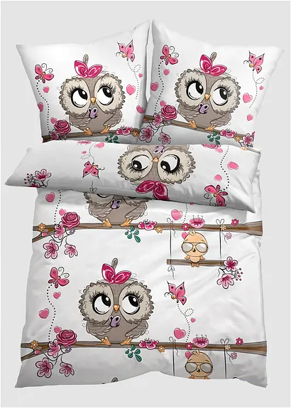 bonprix Bettwäsche mit Tiermotiv - weiss Baumwollgemisch Discount Store für neue Produkte